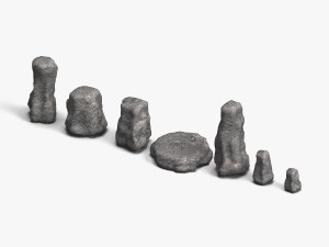 Rock Set 05 - Base Modelo 3D