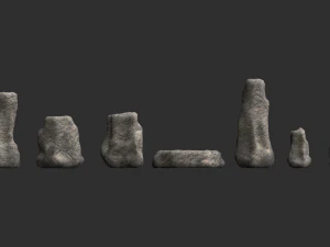 Rock Set 05 - Base 3D Model