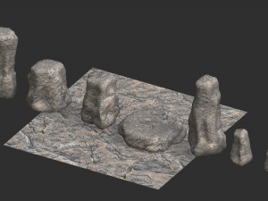 Rock Set 05 - Base Modèle 3D