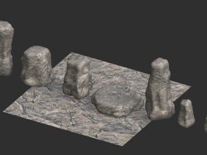 Rock Set 05 - Base 3D Model