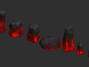 Rock Set 05 - Lava 3D Model