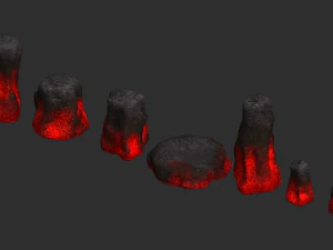 Rock Set 05 - Lava 3D Model
