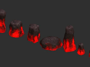 Rock Set 05 - Lava 3D Model