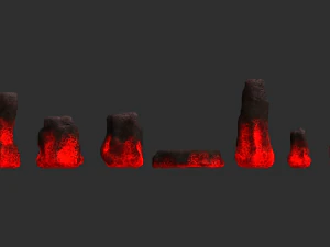 Rock Set 05 - Lava 3D Model