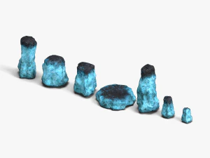 Rock Set 05 - Magic 3D Model