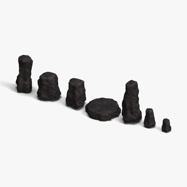 Rock Set 05 - Cave 3D Model .c4d .max .obj .3ds .fbx .stl .blend 