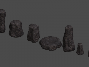 Rock Set 05 - Cave 3D Model