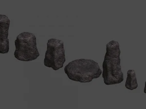 Rock Set 05 - Cave 3D Model