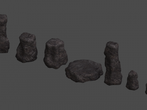 Rock Set 05 - Cave 3D Model
