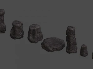 Rock Set 05 - Cave 3D Model
