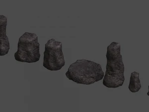 Rock Set 05 - Cave 3D Model