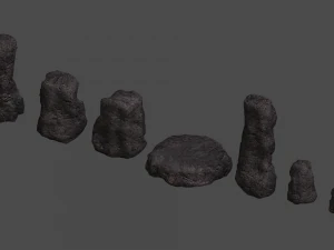 Rock Set 05 - Cave 3D Model