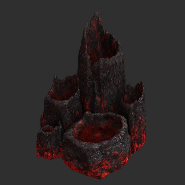 Lava Tubes 3D Model .c4d .max .obj .3ds .fbx .stl .blend 