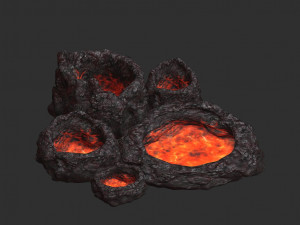 Lava Tubes 3D Model