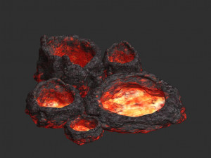 Lava Tubes 3D Model