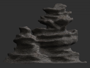 Large Cave Rock - Base 3D Model