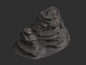Large Cave Rock - Base 3D Model