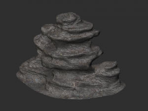Large Cave Rock - Base 3D Model