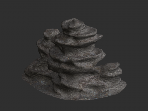 Large Cave Rock - Base 3D Model