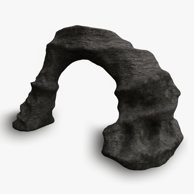 Small Stone Arch - Base 3D Model .c4d .max .obj .3ds .fbx .stl .blend 