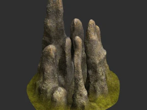 Stalagmites in 4 Color Options 3D Model