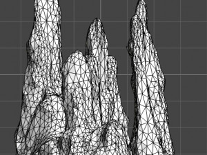 Stalagmites in 4 Color Options 3D मॉडल