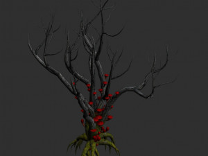 12 Stylised Trees in 4 Color Options Modello 3D