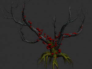 12 Stylised Trees in 4 Color Options Modello 3D