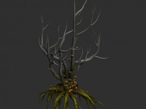 12 Stylised Trees in 4 Color Options Modello 3D