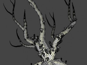 12 Stylised Trees in 4 Color Options Modello 3D