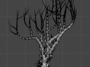 12 Stylised Trees in 4 Color Options Modello 3D