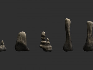 5 Cave Rocks 3D मॉडल
