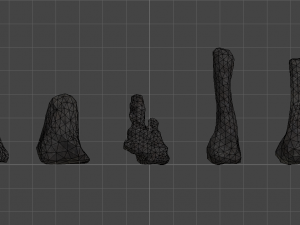 5 Cave Rocks 3D मॉडल