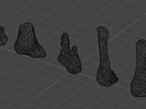 5 Cave Rocks 3D मॉडल