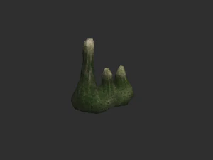 5 Cave Rocks in 4 Texture Options 3D Model
