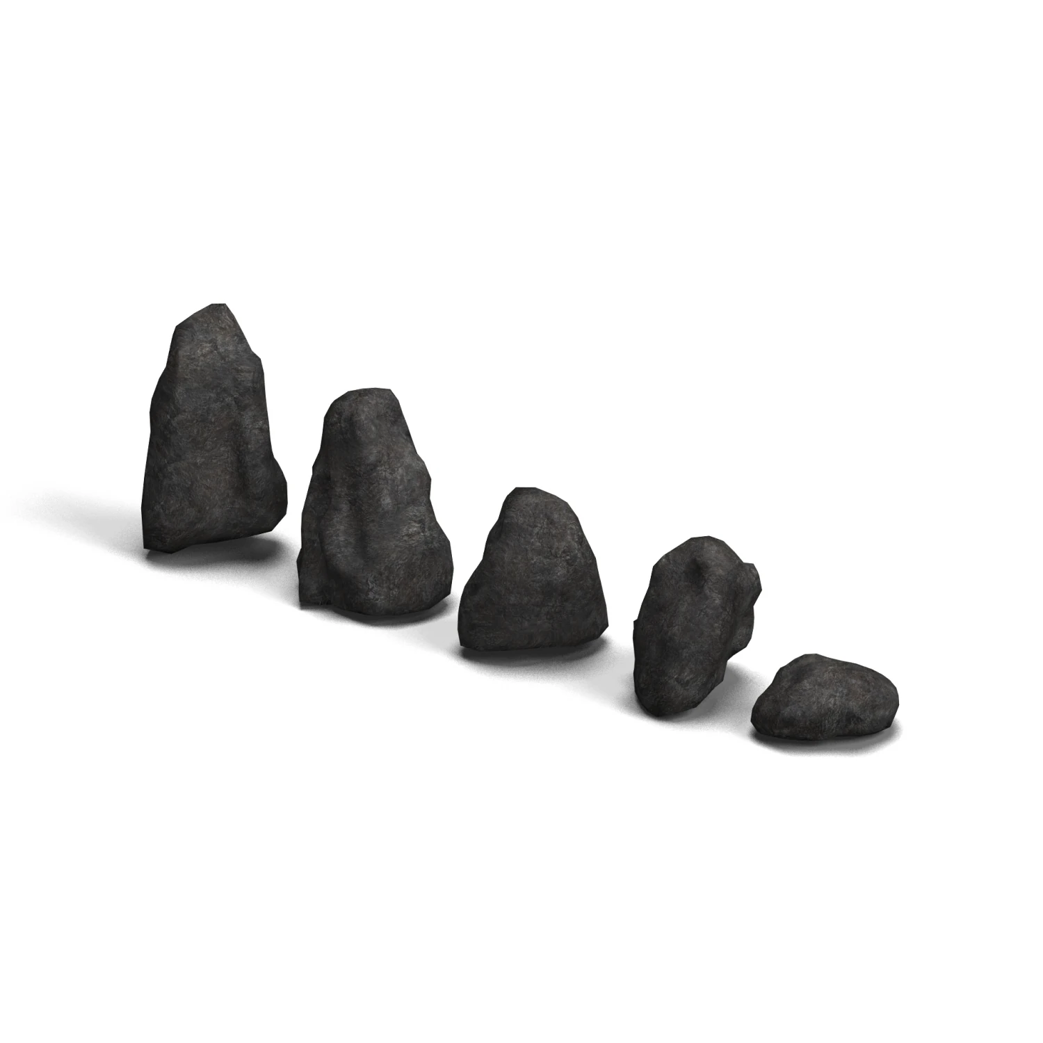 Rock Set 03 - Base 3D Model .c4d .max .obj .3ds .fbx .stl .blend