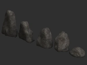 Rock Set 03 - Base 3D Model