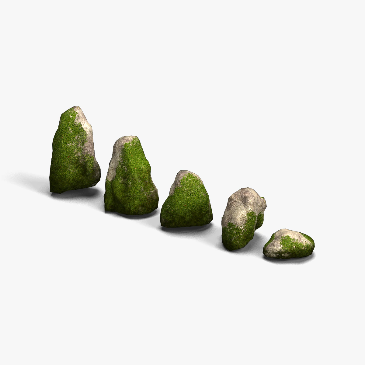 Rock Set 03 - Ivy 3D Model .c4d .max .obj .3ds .fbx .stl .blend 