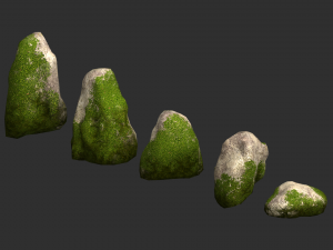 Rock Set 03 - Ivy 3Dモデル