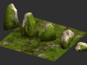 Rock Set 03 - Ivy 3D Model