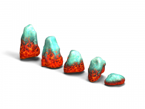 Rock Set 03 - Fire and Ice 3D 模型