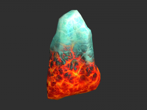 Rock Set 03 - Fire and Ice 3D Модель