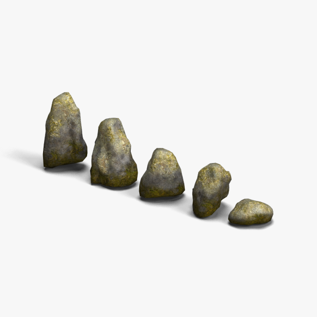 Rock Set 03 - Forest Modelo 3D .c4d .max .obj .3ds .fbx .stl .blend 