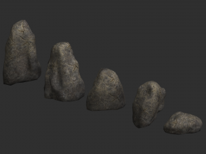 Rock Set 03 - Cracks 1 Model 3D