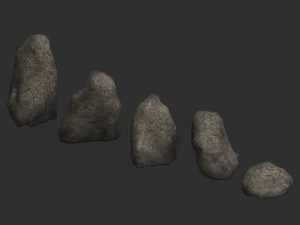Rock Set 03 - Cracks 1 Model 3D