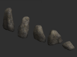 Rock Set 03 - Cracks 1 Model 3D
