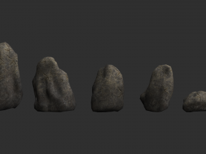 Rock Set 03 - Cracks 1 Model 3D