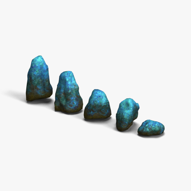 Rock Set 03 - Magic 3D Model .c4d .max .obj .3ds .fbx .stl .blend 