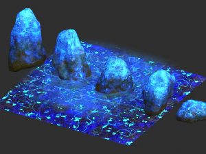 Rock Set 03 - Magic 3D Model