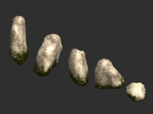 Rock Set 03 - Moss 3D Model